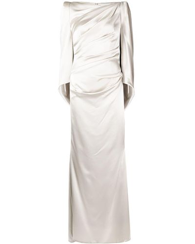 Talbot Runhof Drape-design Dress - Metallic