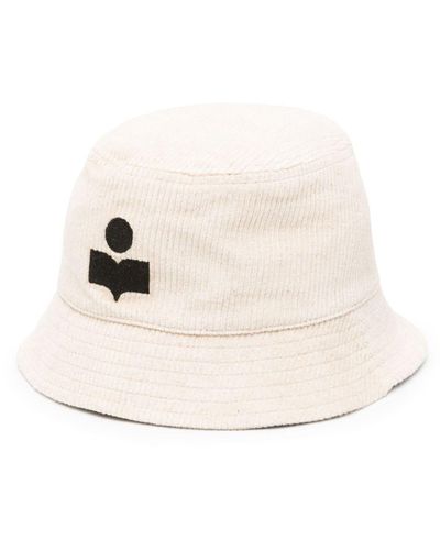 Isabel Marant Sombrero de pescador con logo bordado - Neutro