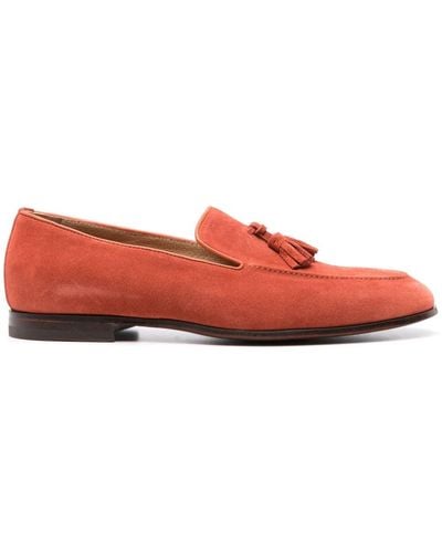 SCAROSSO Flavio Suede Loafers - Red