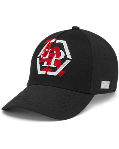 Philipp Plein Logo-appliqué Baseball Cap - Black