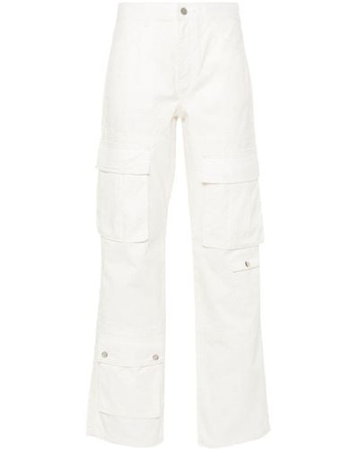 Liu Jo Pantalones rectos con detalle de purpurina - Blanco