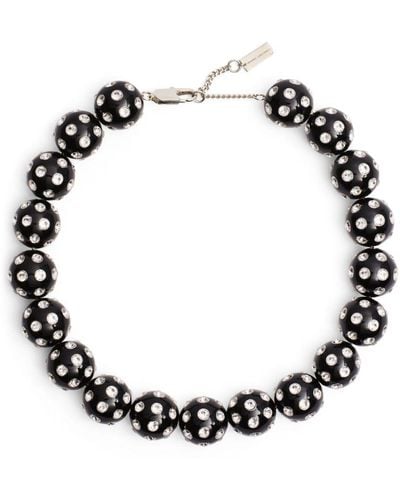 Marc Jacobs Polka Dot Statement Necklace - Brown