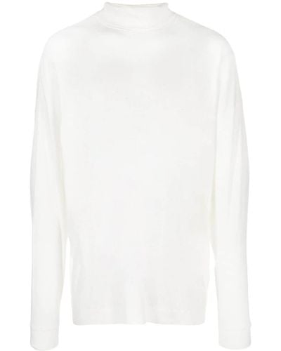1017 ALYX 9SM Paint-splatter Roll-neck Sweater - White