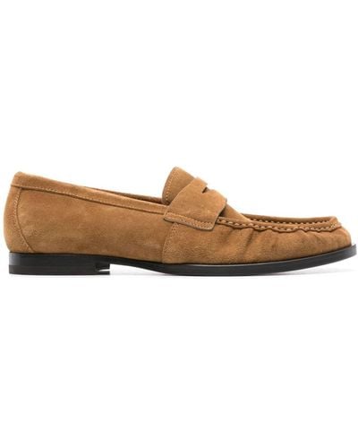 SCAROSSO Fred Suede Loafers - Brown