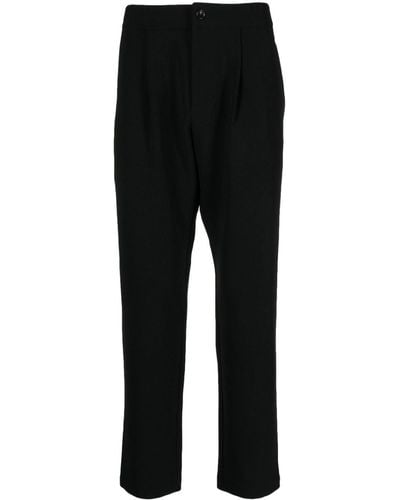 Attachment Straight-leg Tailored Trousers - Black
