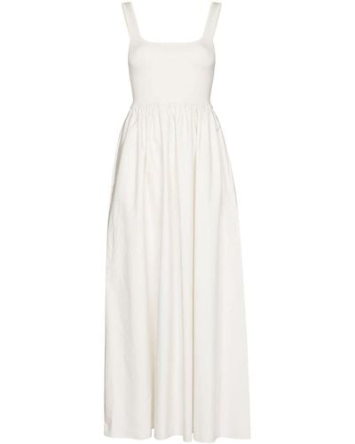 Matteau Square-neck Sleeveless Maxi Dress - White