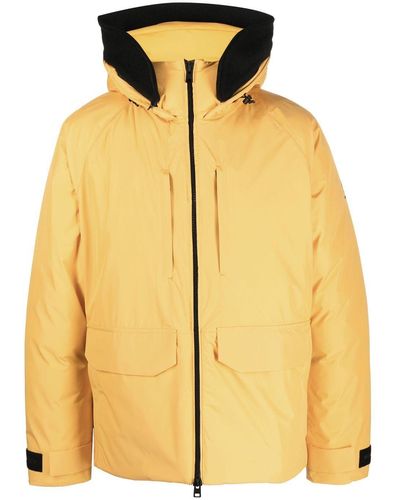 Woolrich Zip-up Padded Hooded Jacket - Yellow