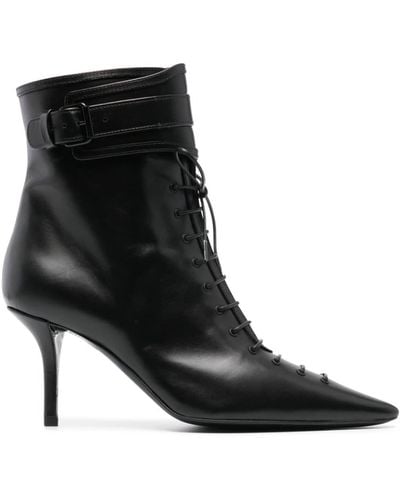 Philosophy Di Lorenzo Serafini 100mm Leather Ankle Boots - Black