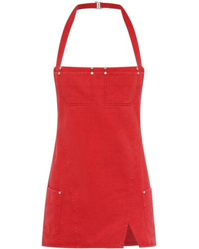 Dion Lee Open-back Apron Minidress - Red