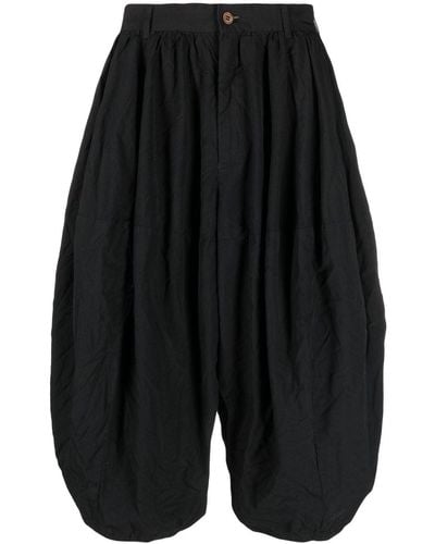 Comme des Garçons Pantalones balloon capri - Negro