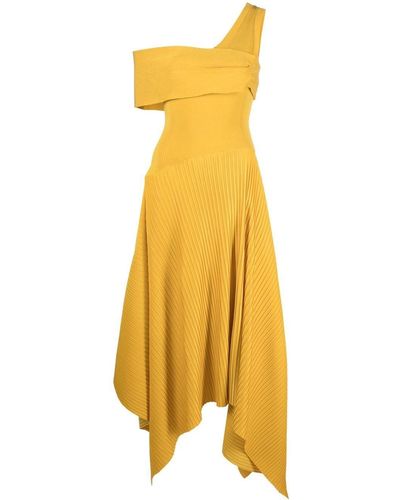 AZ FACTORY Sundance Asymmetric Maxi Dress - Yellow