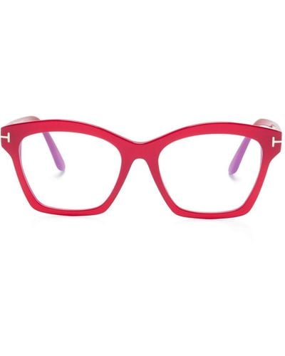 Tom Ford バタフライ眼鏡フレーム - レッド