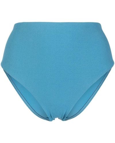 Matteau Bragas de bikini de talle alto - Azul