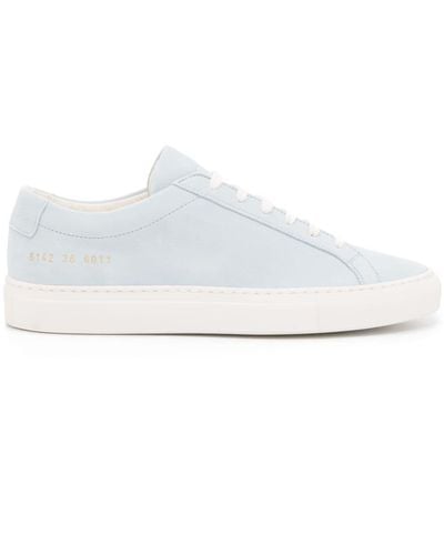Common Projects Contrast Achilles Suede Sneakers - White