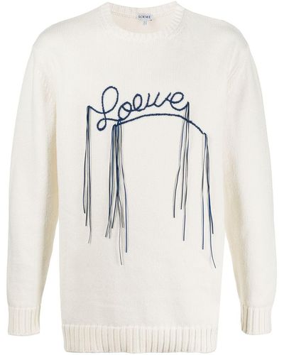 Loewe オフホワイト ステッチ ロゴ セーター