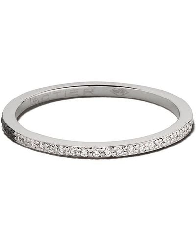 Botier 18kt White Gold Day And Night Diamond Eternity Ring - Multicolor