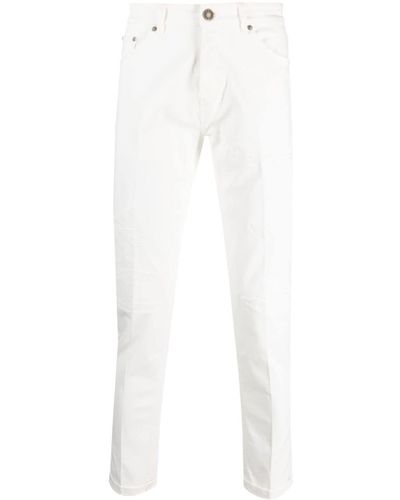 PT Torino Stretch-cotton Slim-cut Jeans - White