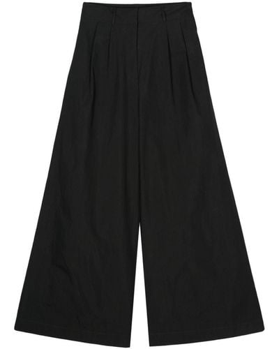 Bimba Y Lola Pantalon ample à design plissé - Noir
