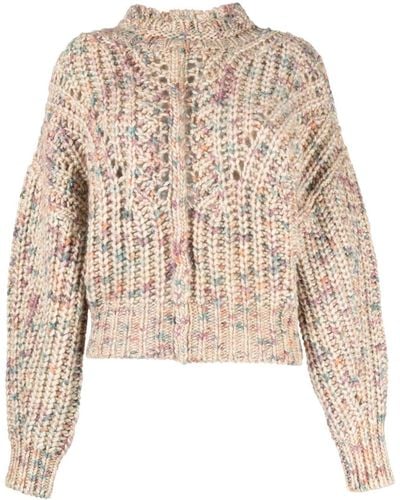 Isabel Marant Jallen Chunky-knit Sweater - Natural