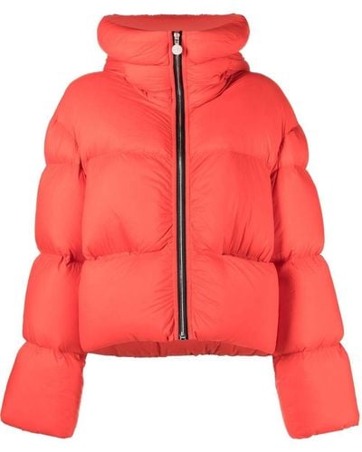 Ienki Ienki Zipped-up Hooded Jacket - Red