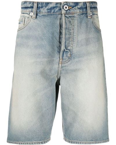 KENZO Knielange Jeans-Shorts - Blau