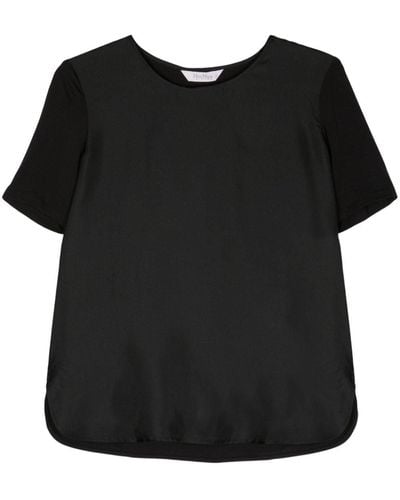 Max Mara Fuoco Silk T-shirt - Black