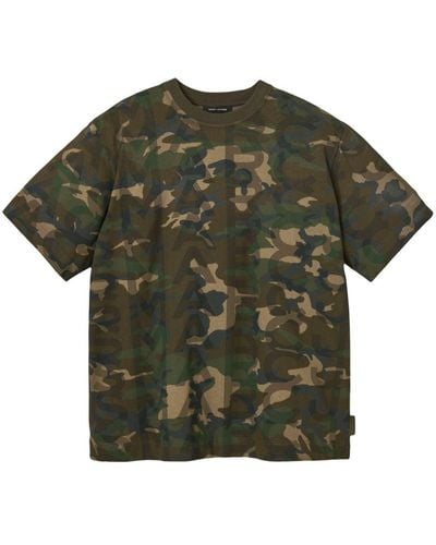 Marc Jacobs Logo-print Camouflage T-shirt - Green