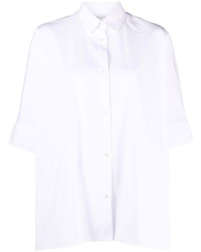 Maison Kitsuné Camicia a maniche corte - Bianco