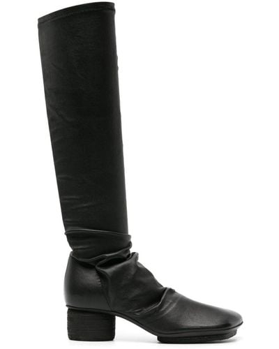 Uma Wang 50mm Knee-high Leather Boots - Black