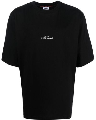 Gcds T-shirt à logo imprimé - Noir