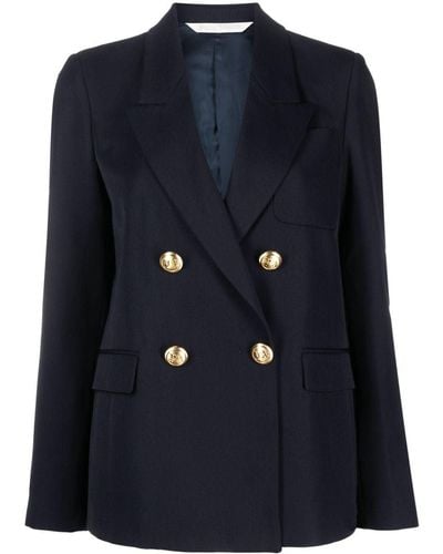 Palm Angels Blazer mit Palmenstickerei - Blau