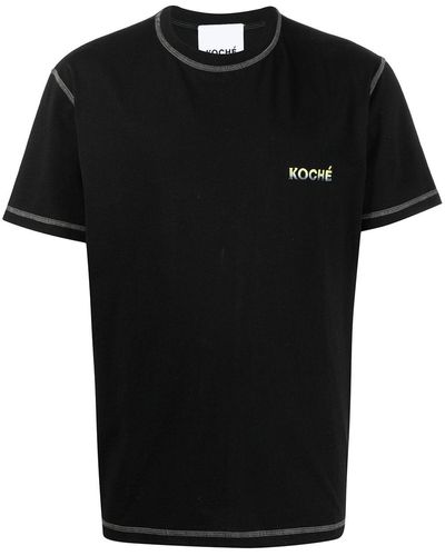 Koche T-Shirt mit Logo - Schwarz