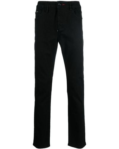 Philipp Plein Slim-fit Jeans - Zwart