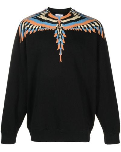 Marcelo Burlon Sweater Met Vleugelprint - Zwart