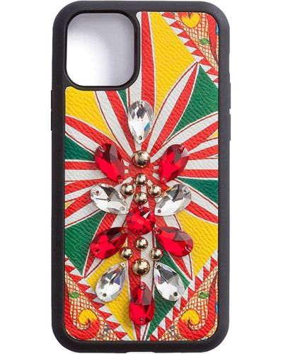 Dolce & Gabbana Iphone Hoesje Verfraaid Met Kristallen - Meerkleurig