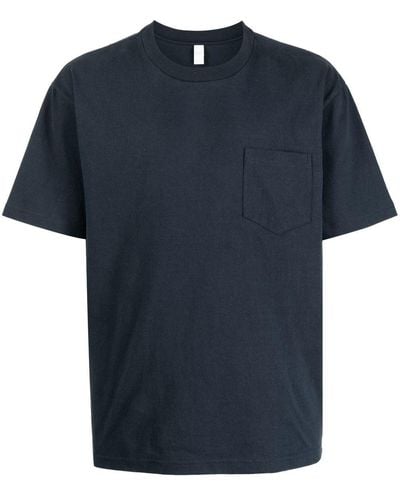 Suicoke Pocket-detail Cotton T-shirt - Blue