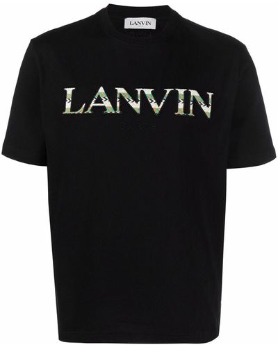 Lanvin ロゴ Tシャツ - ブラック