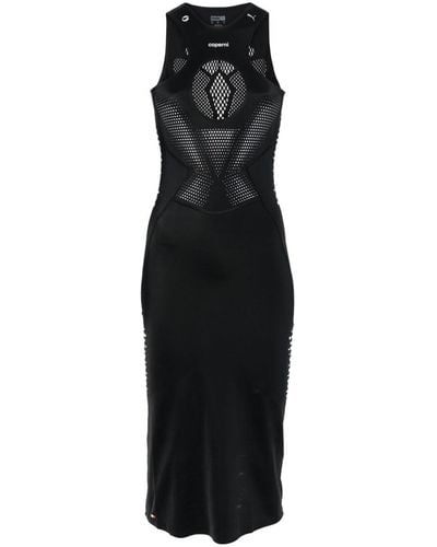 Coperni X Puma Cut-out Detail Midi Dress - Black
