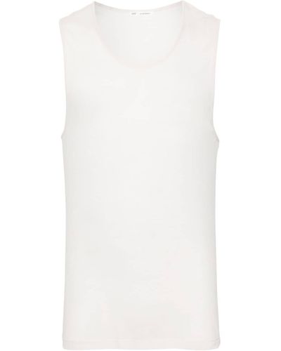 Ami Paris Semi-doorzichtige Tanktop - Wit