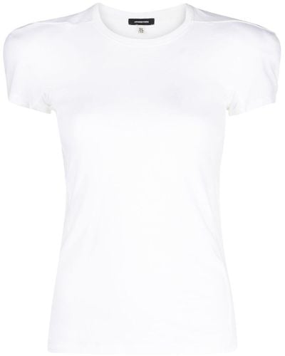 R13 Padded Shoulders T-shirt - White