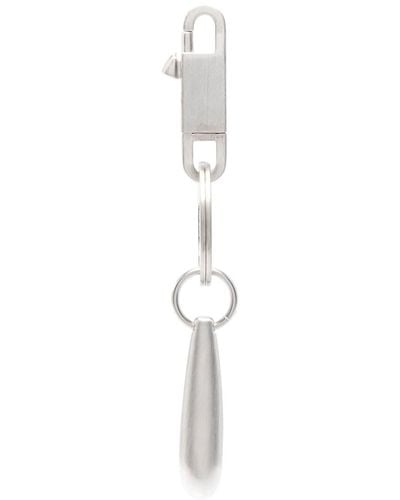 Rick Owens Teardrop Schlüsselanhänger mit Logo-Gravur - Weiß