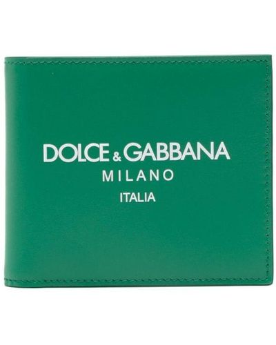 Dolce & Gabbana Portemonnaie mit Logo-Print - Grün