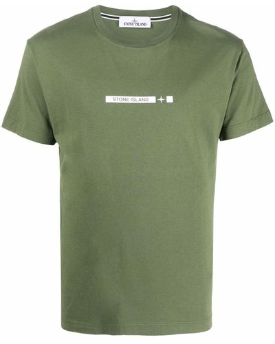 Stone Island ロゴ Tシャツ - グリーン