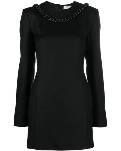 GIUSEPPE DI MORABITO Mini-jurk Met Kettingdetail - Zwart