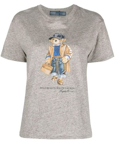Polo Ralph Lauren T-Shirt mit Print - Grau