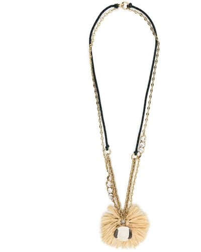 Bimba Y Lola Flower-pendant Necklace - Metallic