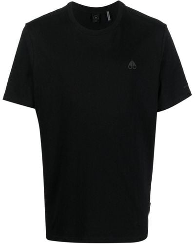 Moose Knuckles ロゴ Tシャツ - ブラック
