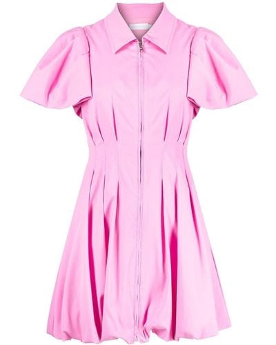 Jonathan Simkhai Callis Puff-sleeved Dress - Pink