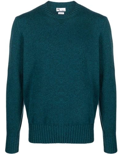Doppiaa Crew-neck Wool-blend Sweater - Green