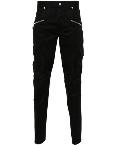 Balmain Pantalon stretch à poches cargo - Noir